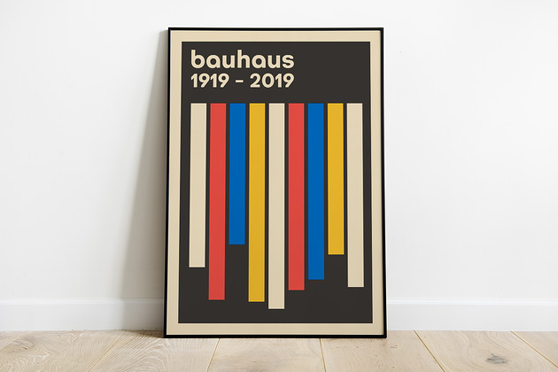 grafiki i ilustracje Bauhaus - plakat wystawowy