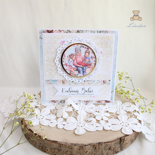 kartki scrapbooking Kartka dla Babci prezent Dzień Babci 7 GOTOWA