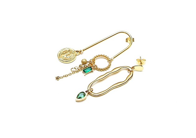 kolczyki pozłacane Kolczyki pozłacane Alloys Collection  /Odd/ -  Waves vol. 8