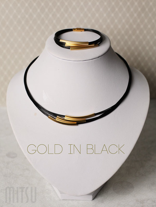 Komplet Gold in Black M Mitsu