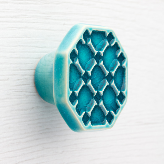 gałki do mebli Gałka do mebli, turkusowa, wz.15