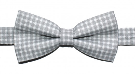 Mucha gotowa bowstyle szara kratka bowstyle
