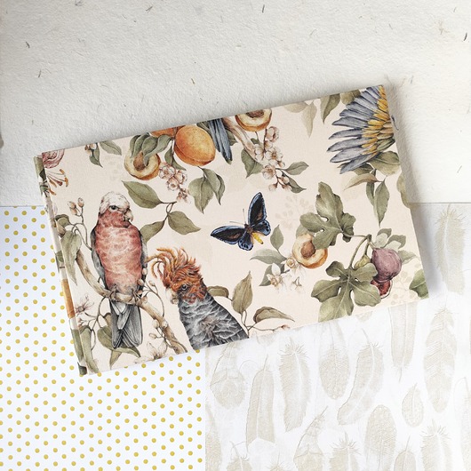 notatniki i albumy Album na zdjęcia Papugi beżowy