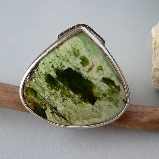 pierścionki srebrne Pierścionek -chrom chalcedon xl-