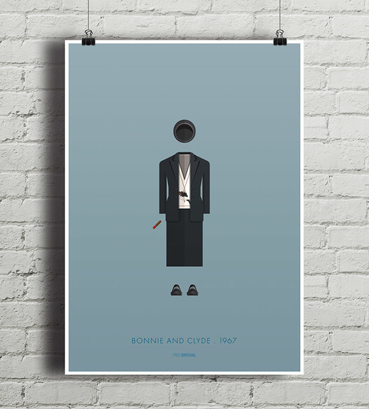 Bonnie and Clyde - plakat 50x70 cm minimalmill
