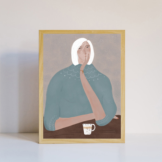 Plakat dziewczyna MUKI design