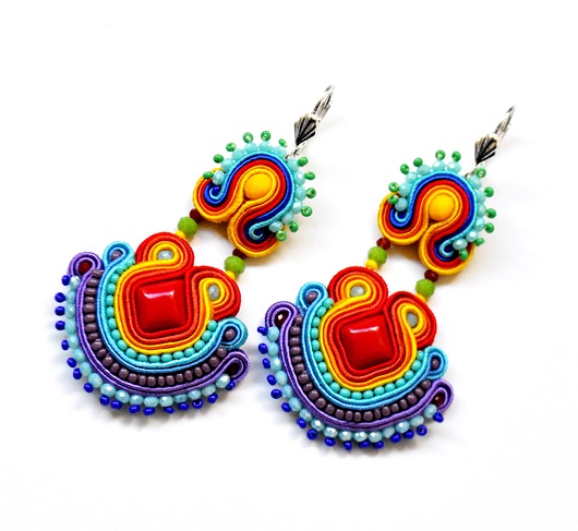 kolczyki soutache Sutaszowe kolczyki SAN FRANCISCO _ EXPRESS