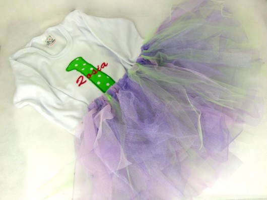 Body i spódniczka tutu na urodziny, imię dziecka beautifulthings