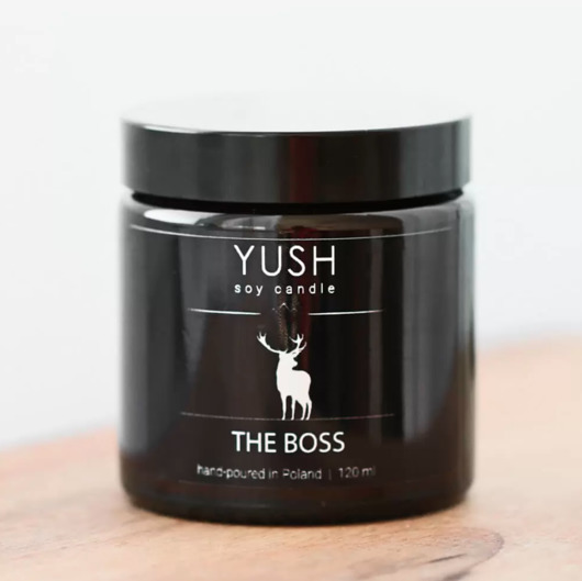 świeczniki i świece Świeca sojowa THE BOSS 120 ml -YUSH-