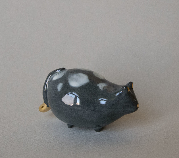Kot Węgielek Pangzi Ceramics