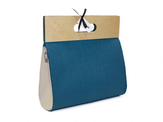 Big Turquise&Beige+pasek moo studio