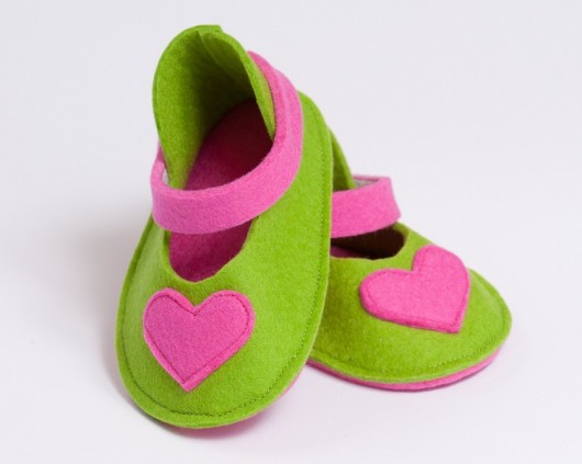 Różowe Serduszko w Trawie (3-6 m-cy) Green Sheep