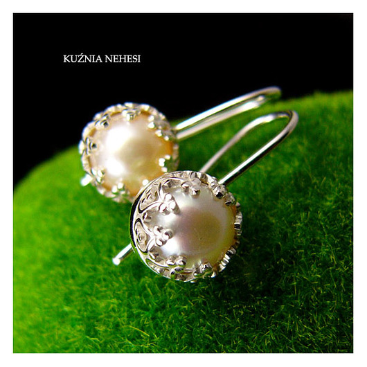 kolczyki z kamieniami LEA - Kolczyki - Perły Srebro