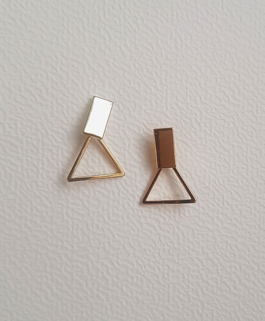 kolczyki pozłacane Kolczyki pozłacane Not Only Triangle