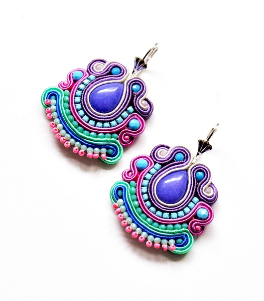 kolczyki soutache Sutaszowe kolczyki GORDES
