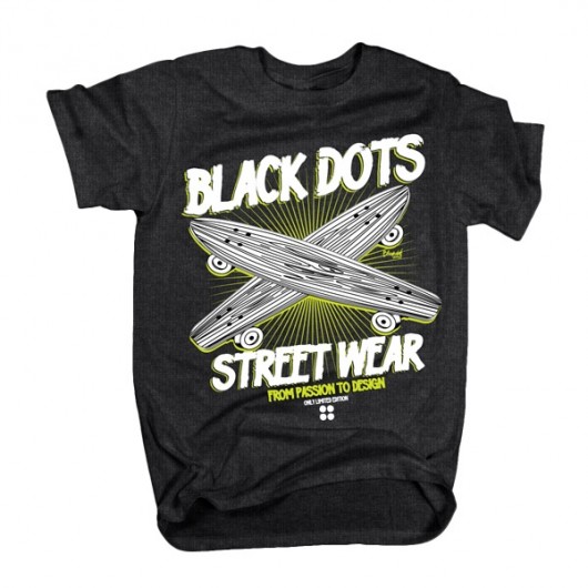Black Dots SK8 gray Black Dots