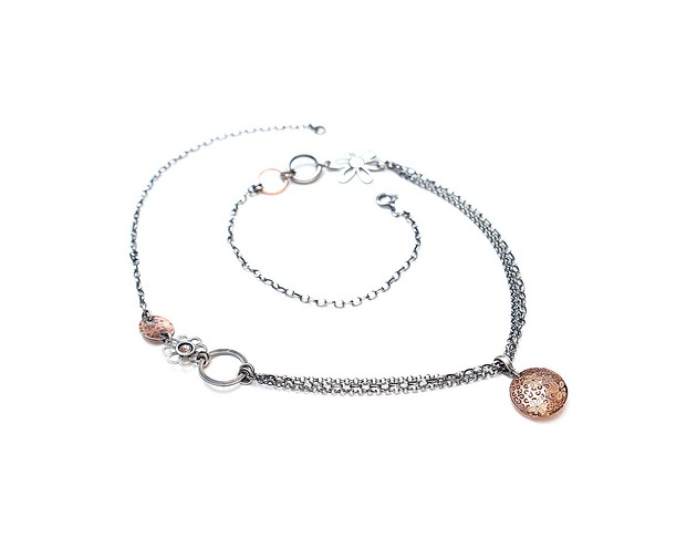 korale Chain /flower/ -  naszyjnik