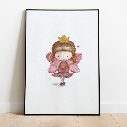 obrazy i plakaty do pokoju dziecięcego Plakat A3 "Fairy Girl"