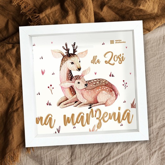 ramki na zdjęcia Ramka Skarbonka "Na marzenia" sarny