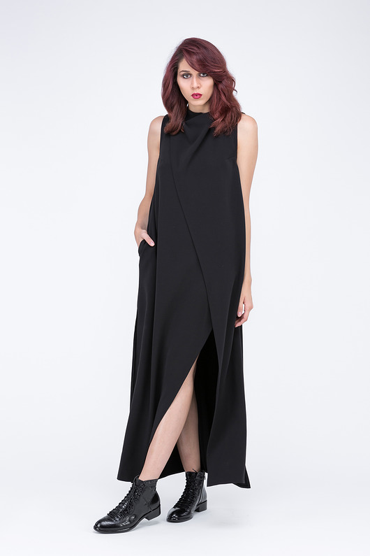 sukienki midi damskie Karima overlapped dressi