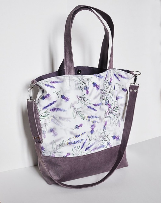 torby XXL Torba - worek XXL - print lawenda