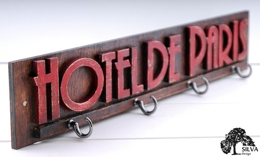 Wieszak - HOTEL de PARIS Silva Drewniane Dekoracje