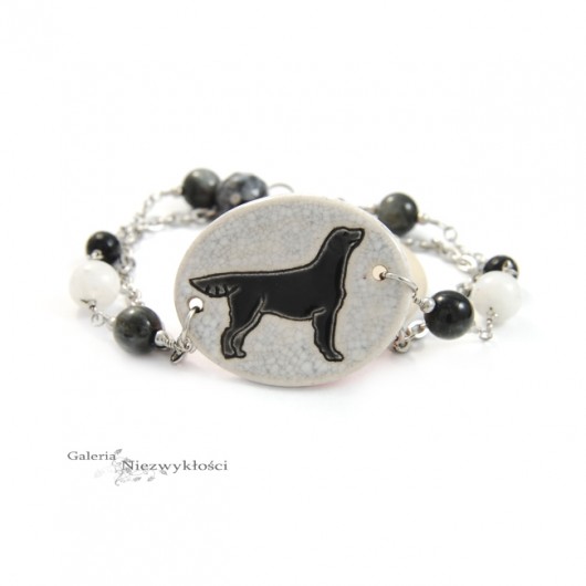 Flat coated retriever- bransoletka Dorca