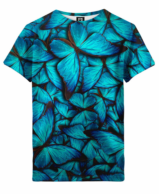 t-shirty dla chłopców T-shirt Boy DR.CROW Motyle Blue