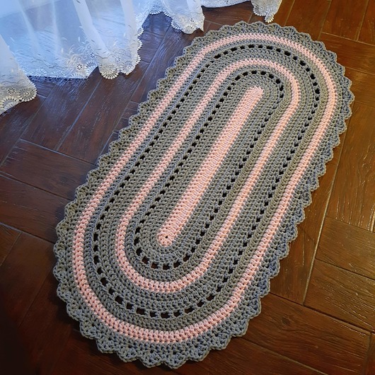 dywany Dywan ze sznurka owalny 70cmx140cm
