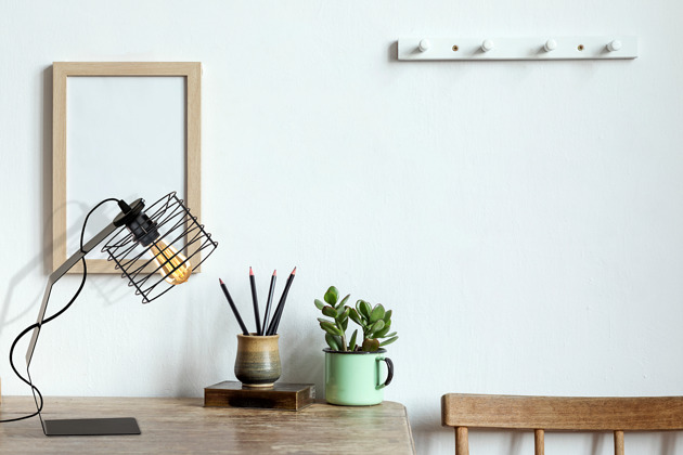 lampy stołowe Lampka biurkowa do pracy i nauki w kolorze czarnym DALBY LOFT
