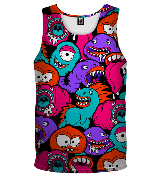 t-shirty męskie DR.CROW Bokserka Męska Colorful Monsters