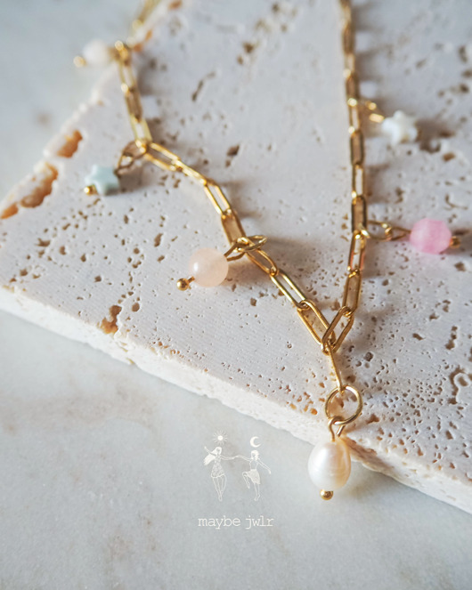 chokery Naszyjnik z zawieszkami z kamieni