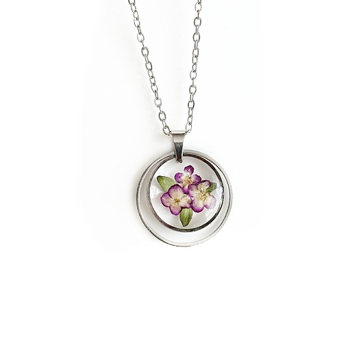 naszyjniki - inne Naszyjnik z kwiatami, prezent dla niej