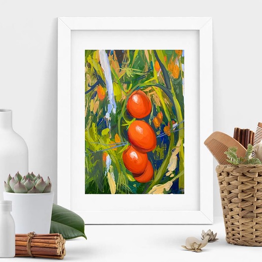 obrazy "  Pomidorki" 24*32 cm/ gwasz