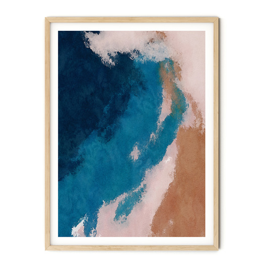 Plakat skandynawski Blue Wall no. 4 myscandi
