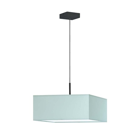 lampy do pokoju dziecka Dziecięca lampa wisząca z kwadratowym kloszem w kolorze mięty BOGOTA