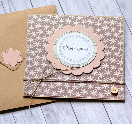 DZIĘKUJEMY :: kartka handmade :: PODZIĘKOWANIE kaktusia