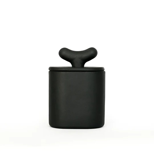 świeczniki i świece Akebia Graphite Black - świeca z czarnej porcelany
