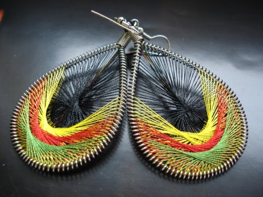 Czarne Reggae etnokolczyki