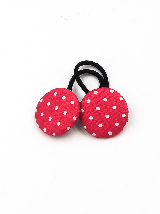 ozdoby do włosów dla dzieci Gumeczki do włosów w kropeczki Sweet Cherry
