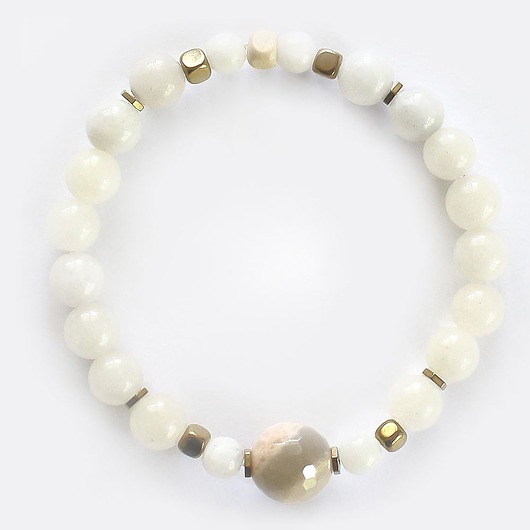 bransoletki z kamieni naturalnych Kamień księżycowy kamień słoneczny