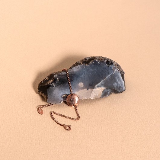 bransoletki srebrne Bransoletka srebrna Medalion złocona na różowo