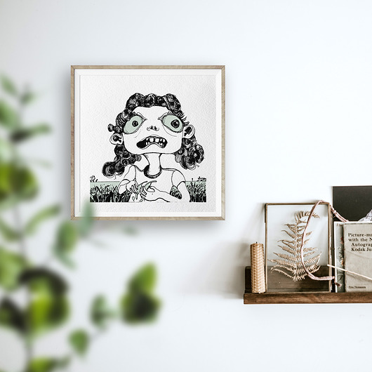 OMG! - grafika na tekturze 21x21 cm Plants of Magic