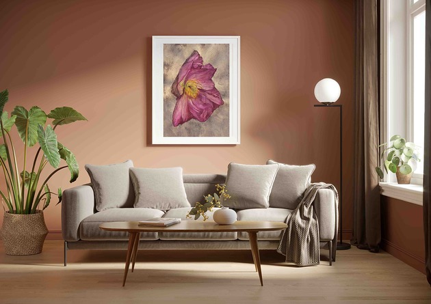 grafiki i ilustracje Plakat Magnolia Malowany Kwiat