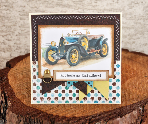 kartki scrapbooking Dla Dziadka