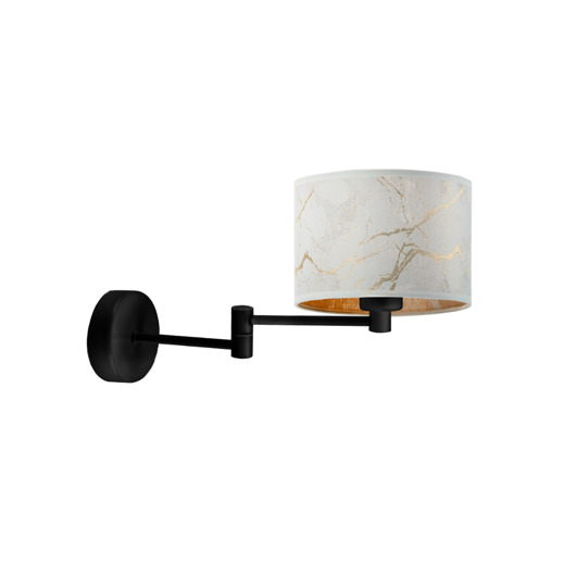 kinkiety Kinkiet w stylu glamour BRAGE MARMUR