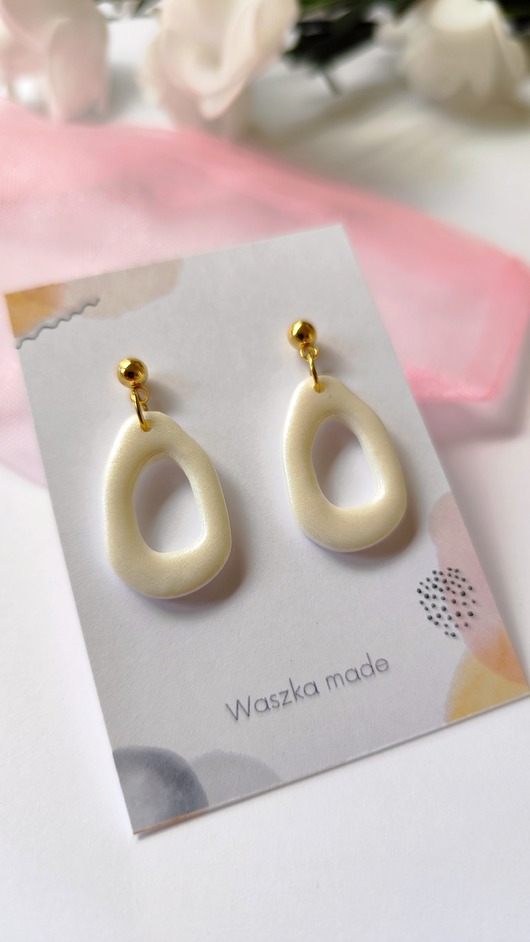 kolczyki z masy plastycznej Kolczyki Elegant