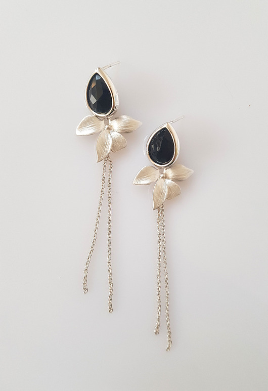 kolczyki z mosiądzu Kolczyki Black Blossom