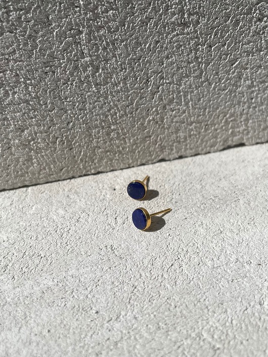 kolczyki pozłacane Kolczyki pozłacane lapis lazuli