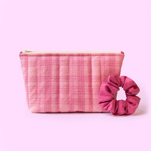 kosmetyczki Zestaw prezentowy dla niej- kosmetyczka + scrunchie